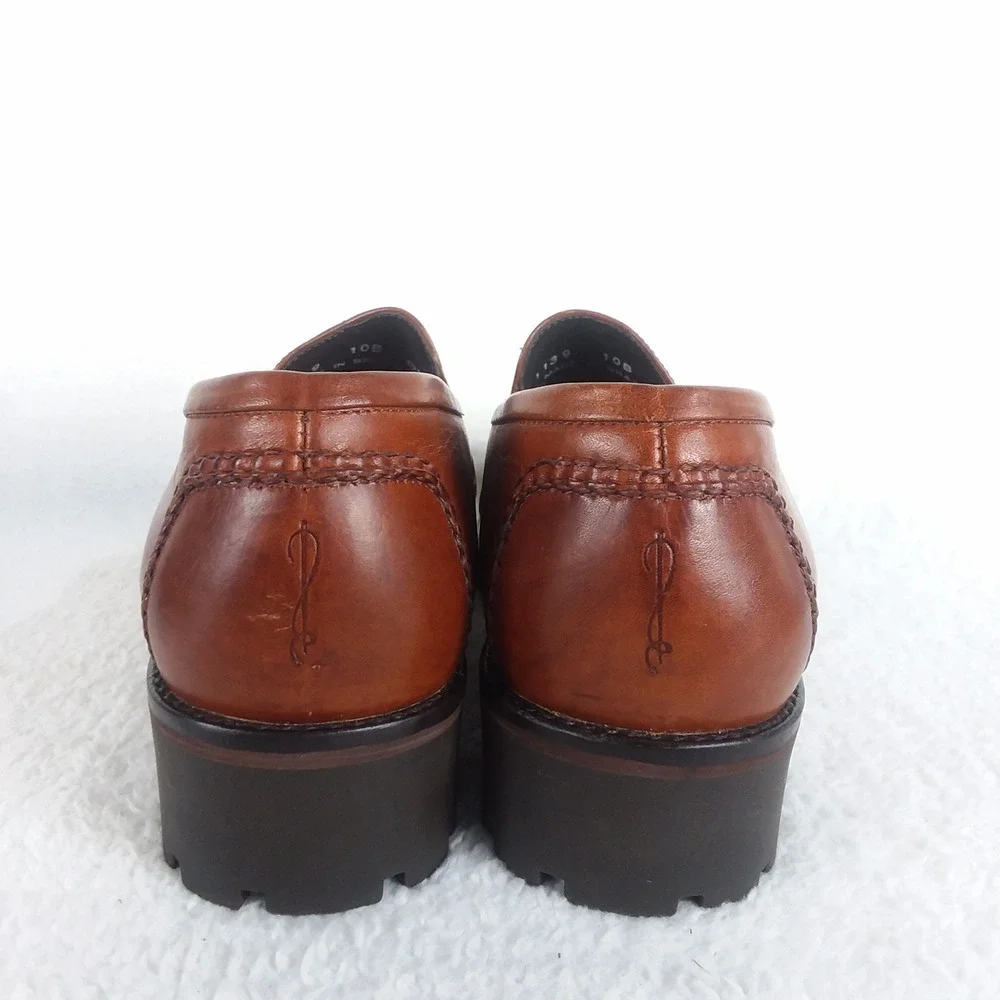 Cole Haan Country Farren Scotch Leather Slip On Loafers Lug‎ Sole Shoes 10 Brown